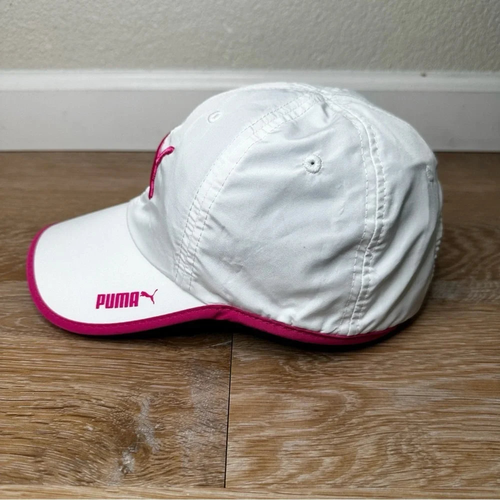 Puma White Pink Performance Athletic Lightweight Women's Cap, OS